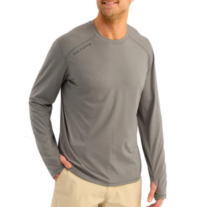 Men's Huk Breakwater Long Sleeve T-Shirt Medium Night Owl