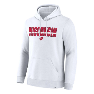 Wisconsin Badgers Fanatics Hoodie 2XLarge White