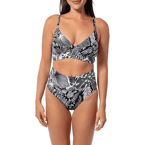Women's Jantzen Cecile Midkini Swim Tankini 14 Forest Blast