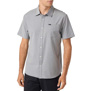 Men's O'Neill Light Check Hybrid Standard Button Up Shirt 2XLarge Graphite