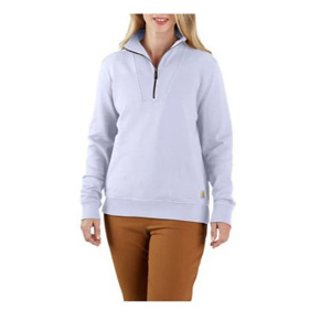 Women's Carhartt Tencel Fiber Series Relaxed Fit 1/4 Zip Pullover 2X Lavendar