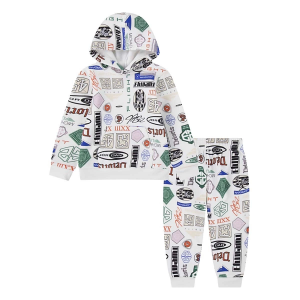Jordan MJ Brooklyn AOP Fleece Set Toddler 4T Sail