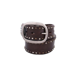 Women's BED STU Staple Belt XLarge Dark Brown