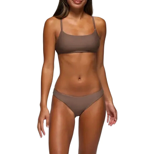 Women's prAna Lahari Swim Bikini Top Sporty Small Carob