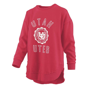 Utah Utes Pressbox Women's Crew Medium Red