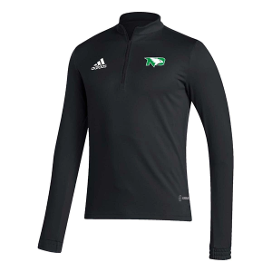 North Dakota Fighting Hawks adidas Entrada 1/4 Zip XLarge Black