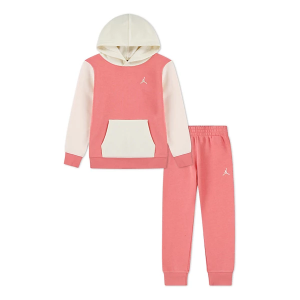 Girls' Jordan MJ Brooklyn Fleece Set 6 Pink Salt