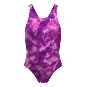 Girls' Nike Hydrastrong Fastback One Piece Swimsuit Small Vivid Purple