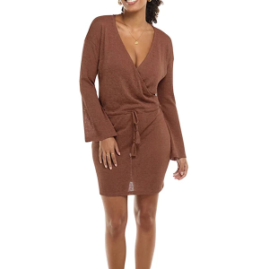 Women's Skye Raven Dress Swim Cover Up XLarge Mahogany