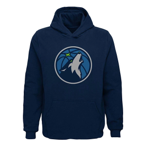 Kids' Minnesota Timberwolves Genuine Stuff Primary Logo Hoodie Small Navy