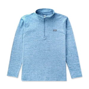 Men's Aftco Coastal Layer Long Sleeve 1/4 Zip XLarge Air Force Blue Heather