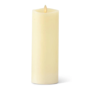 K&K Interiors 3 x 8.5 Inch Ivory Wax Indoor Pillar Luminara Candle