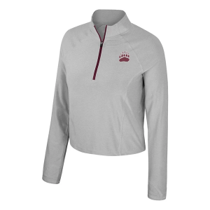 Montana Grizzlies Colosseum Women's Sisterhood 1/4 Zip XLarge Ash