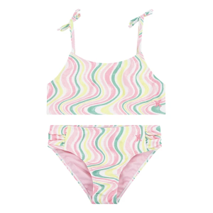 Girls' Hurley Bandeau Swim Bikini Set 10 White Multi