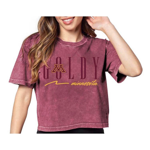 Minnesota Golden Gophers Chicka-D Women's Preseason T-Shirt Medium Merlot