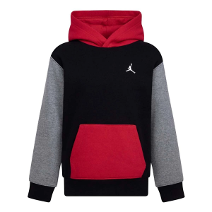 Kids' Jordan MJ Brooklyn Fleece Hoodie 5 Black/Gym Red