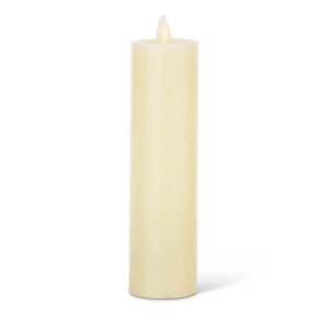 K&K Interiors 2 x 8 Inch Ivory Wax Slim Indoor Pillar Luminara Candle