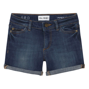 Girls' DL1961 Piper Cuffed Jean Shorts 10 Sea Lion