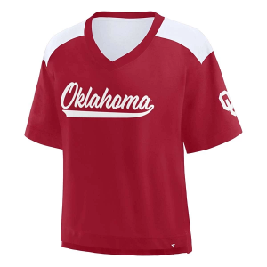 Oklahoma Sooners Fanatics Women's High Intensity T-Shirt Small Crimson