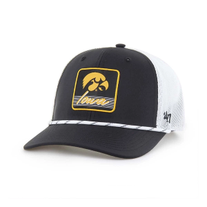 Iowa Hawkeyes 47 Brand Scratch Trucker Adjustable Hat One Size Black