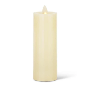 K&K Interiors 2 x 6.25 Inch Ivory Wax Slim Indoor Pillar Luminara Candle