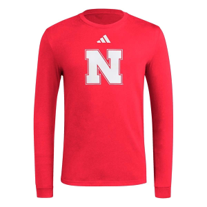 Nebraska Cornhuskers adidas Locker Court T-Shirt Large Red