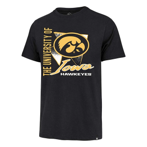 Iowa Hawkeyes 47 Brand Side Arm Frank T-Shirt Medium Black