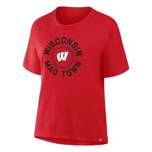 Wisconsin Badgers Fanatics Women's Triumph T-Shirt Medium Red