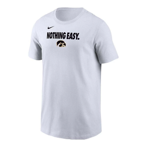 Iowa Hawkeyes Nike Iowa Iowa Nothing Easy Bench Kids' T-Shirt XLarge White
