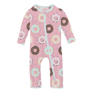 Kickee Pants Coverall 2 Way Zipper Romper Baby 12/18 mo. Cake Pop Donuts and Sprinkles