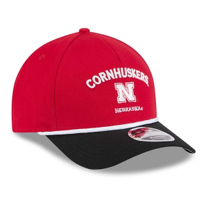 Nebraska Cornhuskers New Era 940 Two Tone Rope Adjustable Hat One Size Red/White
