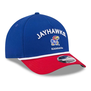 Kansas Jayhawks New Era 940 Two Tone Rope Adjustable Hat One Size Royal/Red