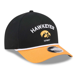 Iowa Hawkeyes New Era 940 Two Tone Rope Adjustable Hat One Size Black/Gold
