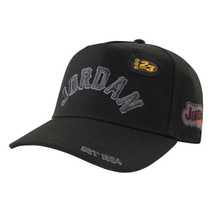 Kids' Jordan Signature Curvebrim Adjustable Hat One Size Black