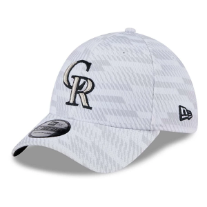 Kids' Colorado Rockies New Era Graded 39THIRTY Fitted Hat One Size White