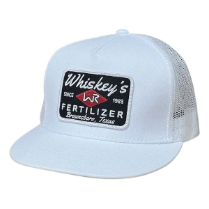 Whiskey Bent Hat Co. Whiskey Bent Fertilizer Snapback Hat One Size White