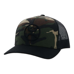 Men's Hooey O Classic Snapback Hat One Size Camo Black