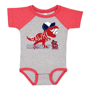 Soft As A Grape Baby St. Louis Cardinals Rawr Onesie