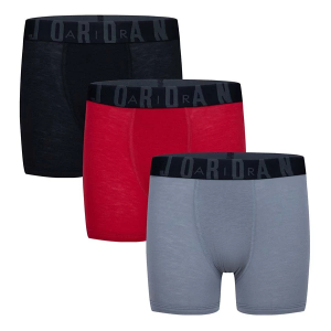 Boys' Jordan Flight Modal Boxer Briefs Underwear 3 Pack Medium Gym Red