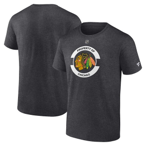 Chicago Blackhawks Fanatics 2024 Authentic Pro Practice T-Shirt Medium Dark Grey Heather