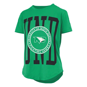 North Dakota Fighting Hawks Pressbox Women's Emmett T-Shirt Medium Kelly Green