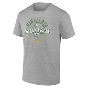 Minnesota North Stars Fanatics Retro Emblem T-Shirt XLarge Steel