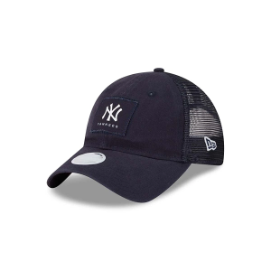 Women's New York Yankees New Era Square Stitch 9Twenty Adjustable Hat One Size Navy