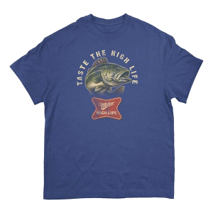 Men's Trau and Loevner Miller Taste The Life Graphic T-Shirt Small Denim