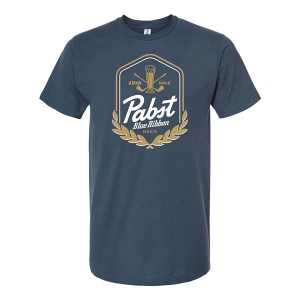 Men's Brew City PBR 19th Hole Badge T-Shirt Large Indigo