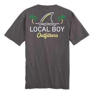 Men's Local Boy Outfitters Shark Fin T-Shirt Large Gray
