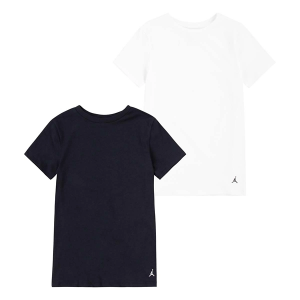Kids' Jordan Flight Base 2pk T-Shirt Large Black/White