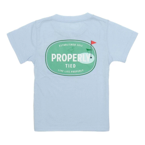 Kids' Properly Tied The Links T-Shirt 7 Periwinkle