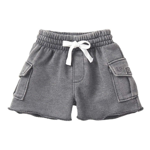 Little Bipsy Raw Edge Cargo Shorts Baby 12/18 mo. Charcoal