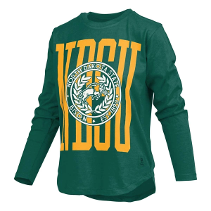 North Dakota State Bison Pressbox Women's Emmett T-Shirt XLarge Dark Green